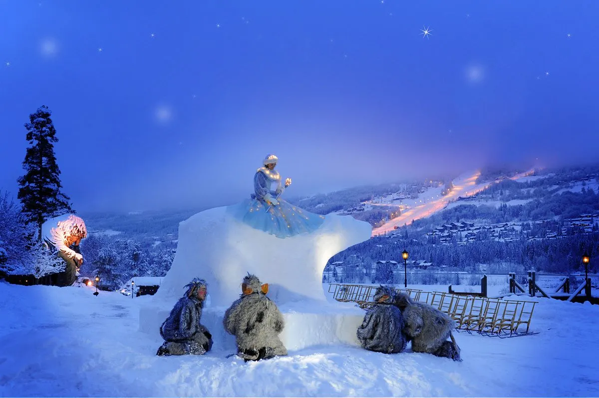 Prinsessen på berget med Hafjell i bakgrunn